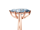 Rose gold Fancy Blue Marquise  Solitaire Diamond Ring with Split Shank and Four-Prong Setting_17