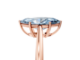 Rose gold Fancy Blue Marquise  Solitaire Diamond Ring with Split Shank and Four-Prong Setting_25