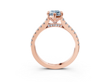 Rose gold Fancy Blue Marquise  Solitaire Pave Diamond Engagement Ring with Prong Setting_23