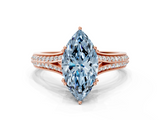 Rose gold Fancy Blue Marquise  Solitaire Pave Split Shank Engagement Ring with Six-Prong Setting_37