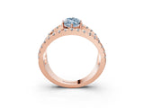 Rose gold Fancy Blue Marquise  Solitaire Split Shank Pave Diamond Ring_52