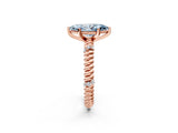 Rose gold Fancy Blue Marquise  Solitaire Twisted Band Prong Set Engagement Ring_63