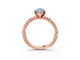 Rose gold Fancy Blue Marquise  Solitaire Twisted Band Prong Set Engagement Ring_64