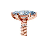 Rose gold Fancy Blue Marquise  Solitaire Twisted Band Prong Set Engagement Ring_66