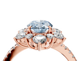 Rose gold Fancy Blue Oval  Cut Diamond Floral Halo Pave Band with Prong Setting_41