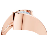 Rose gold Fancy Blue Oval Cut Solitaire Tension-Set Diamond Split Shank Ring_4