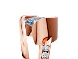 Rose gold Fancy Blue Oval Cut Solitaire Tension-Set Diamond Split Shank Ring_5