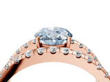 Rose gold Fancy Blue Oval  Solitaire Split Shank Pave Diamond Ring_53