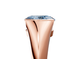 Rose gold Fancy Blue Oval  Solitaire Tension Set Diamond Ring_25