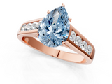 Rose gold Fancy Blue Pear  Brilliant Channel-Set Solitaire Ring with Four-Prong Setting_21