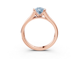 Rose gold Fancy Blue Pear  Solitaire Bezel-Set Diamond Ring with Channel-Set Band_39