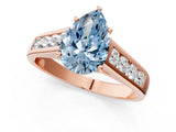 Rose gold Fancy Blue Pear  Solitaire Channel-Set Diamond Engagement Ring with Four-Prong Setting_51