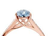 Rose gold Fancy Blue Pear  Solitaire Channel-Set Diamond Engagement Ring with Four-Prong Setting_54