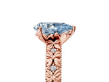 Rose gold Fancy Blue Pear  Solitaire Floral Milgrain Engagement Ring_55