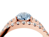 Rose gold Fancy Blue Pear  Solitaire Split Shank Pave Diamond Ring_53