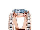 Rose gold Fancy Blue Pear  Solitaire Split Shank Pave Diamond Ring_54