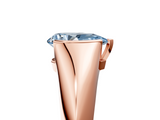 Rose gold Fancy Blue Pear  Solitaire Tension Set Diamond Ring_25