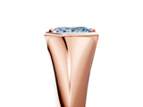 Rose gold Fancy Blue Princess  Solitaire Tension Set Diamond Ring_25