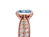 Rose gold Fancy Blue Radiant  Solitaire Diamond Ring with Milgrain Pavé Band and Four-Prong Setting_41