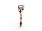 Rose gold Fancy Blue Radiant  Solitaire Marquise Twist Band with Six-Prong Setting_47