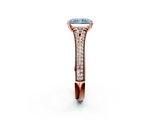 Rose gold Fancy Blue Radiant  Solitaire Pave Split Shank Engagement Ring with Six-Prong Setting_39