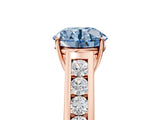 Rose gold Fancy Blue Round  Solitaire Channel-Set Diamond Engagement Ring with Four-Prong Setting_37