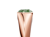 Rose gold Fancy Green Cushion  Solitaire Tension Set Diamond Ring_24