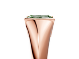 Rose gold Fancy Green Emerald  Solitaire Tension Set Diamond Ring_25
