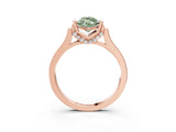 Rose gold Fancy Green Marquise Cut Brilliant Solitaire Diamond Ring with Channel Set Band and Bar Prong Setting_15