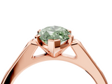 Rose gold Fancy Green Marquise  Cut Channel Set Solitaire Engagement Ring with Four-Prong Setting_229