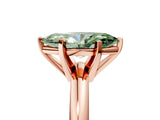 Rose gold Fancy Green Marquise Cut Diamond Solitaire Engagement Ring with Round Band and Four-Prong Setting_200