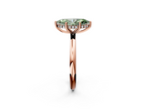 Rose gold Fancy Green Marquise  Cut Solitaire Engagement Ring with Four-Prong Setting and Classic Band_22