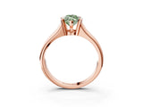 Rose gold Fancy Green Marquise Cut Solitaire Tension Set Diamond Ring with Split Shank Band_3