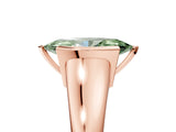 Rose gold Fancy Green Marquise Cut Solitaire Tension Set Diamond Ring with Split Shank Band_5