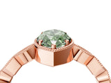 Rose gold Fancy Green Marquise  Milgrain Marquise Diamond Twist Band Ring_66