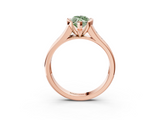 Rose gold Fancy Green Marquise  Solitaire Bezel-Set Diamond Ring with Channel-Set Band_39