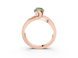 Rose gold Fancy Green Marquise  Solitaire Channel-Set Split Shank Ring with Tension Prong Setting_6