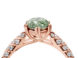 Rose gold Fancy Green Marquise  Solitaire Chevron Pave Diamond Engagement Ring with Six-Prong Setting_24