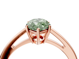 Rose gold Fancy Green Marquise  Solitaire Diamond Ring with Split Shank and Four-Prong Setting_24