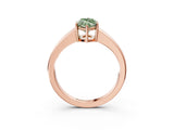 Rose gold Fancy Green Marquise  Solitaire Diamond Ring with Tapered Band and Four-Prong Setting_52