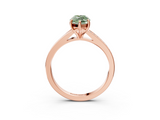 Rose gold Fancy Green Marquise  Solitaire Pavé Band with Four-Prong Setting_50