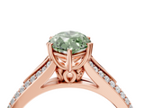 Rose gold Fancy Green Marquise  Solitaire Pave Split Shank Engagement Ring with Six-Prong Setting_41