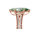 Rose gold Fancy Green Marquise  Solitaire Pave Split Shank Engagement Ring with Six-Prong Setting_42