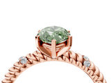 Rose gold Fancy Green Marquise  Solitaire Twisted Band Prong Set Engagement Ring_65