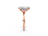 Rose gold Fancy Green Marquise  and Emerald Cut Toi Moi Ring with Prong Setting_47