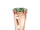 Rose gold Fancy Green Oval  Solitaire Diamond Ring with Six-Prong Cathedral Setting_37