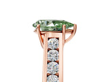 Rose gold Fancy Green Pear  Solitaire Channel-Set Diamond Engagement Ring with Four-Prong Setting_37