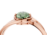Rose gold Fancy Green Pear  Solitaire Diamond Ring with Split Shank and Prong Setting_40
