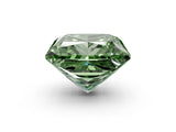 Rose gold Fancy Green Princess Cut Halo Round Diamond Solitaire Ring with Pavé Band and Four-Prong Setting_50