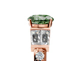 Rose gold Fancy Green Round Cut Diamond Engagement Ring with Baguette Side Stones and Channel Set Band_25